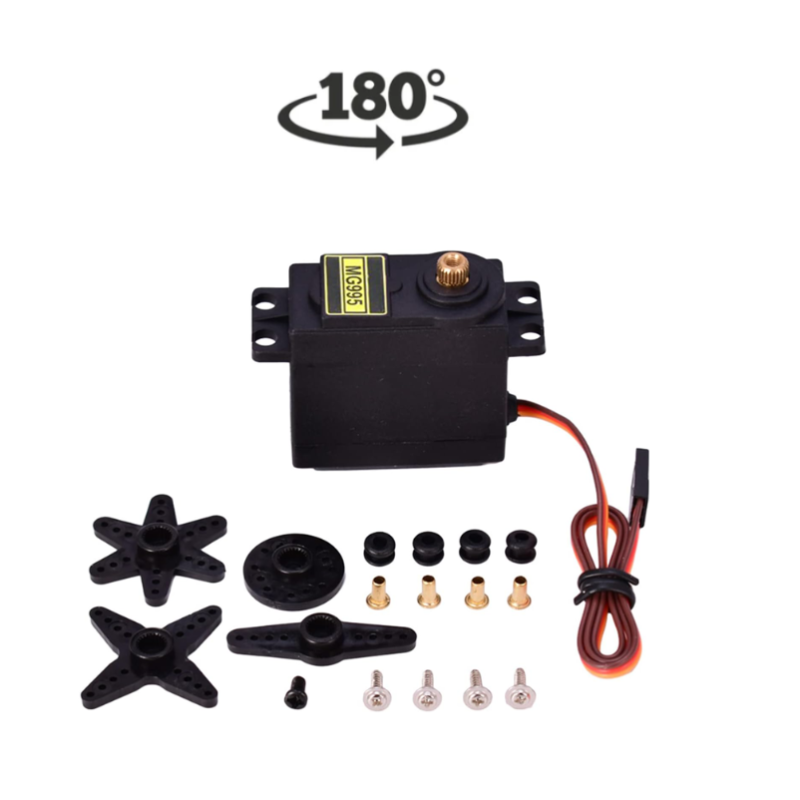Servo Motor Engranajes Metálicos MG995 180° / 360° ESP32 Arduino