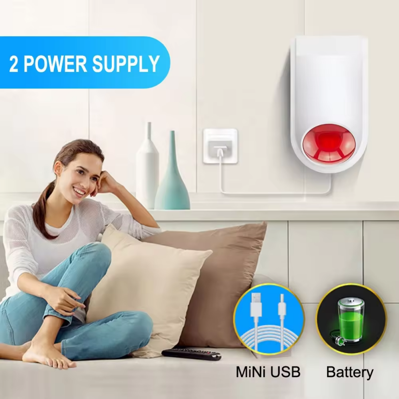 Botón De Pánico Con Sirena Wifi Vhome 110db 