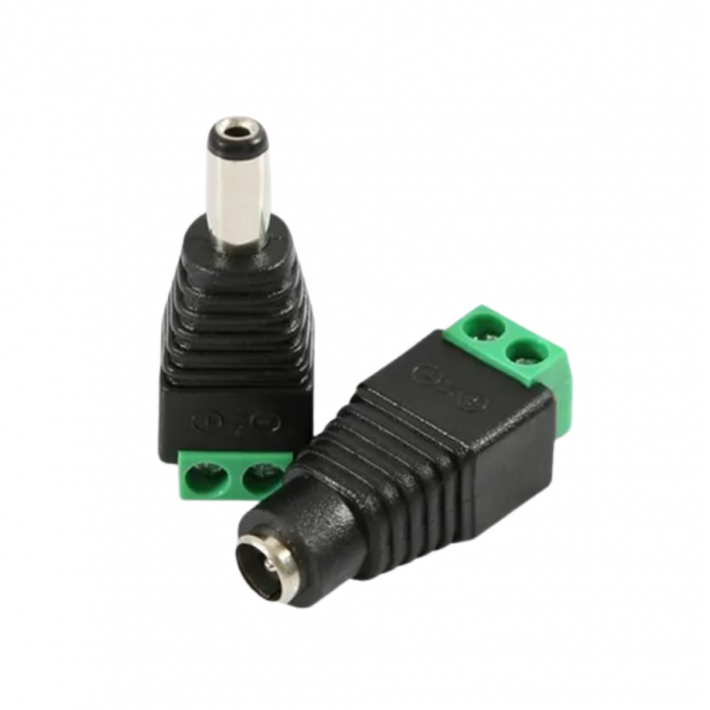 Conector Adaptador Macho Hembra Para Transformador Cámara CCTV DC12V Variedad