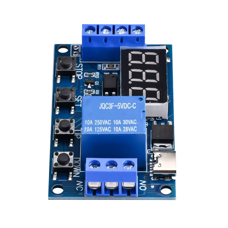 Modulo Relevador Programable Módulo Relé Temporizador Digital Programable Vhome DC 6-30V ESP32 Arduino