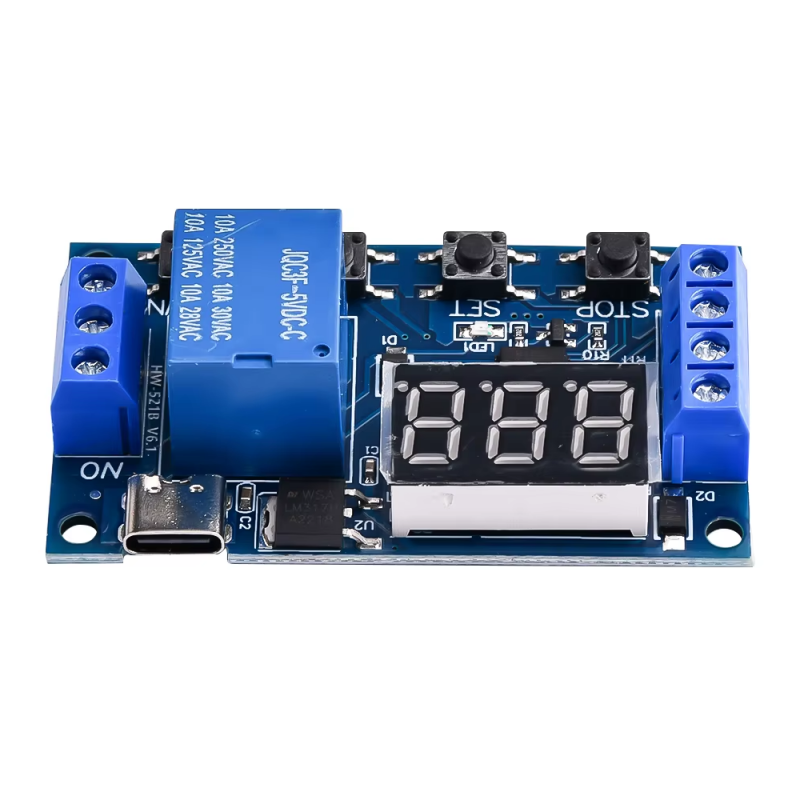 Modulo Relevador Programable Módulo Relé Temporizador Digital Programable Vhome DC 6-30V ESP32 Arduino