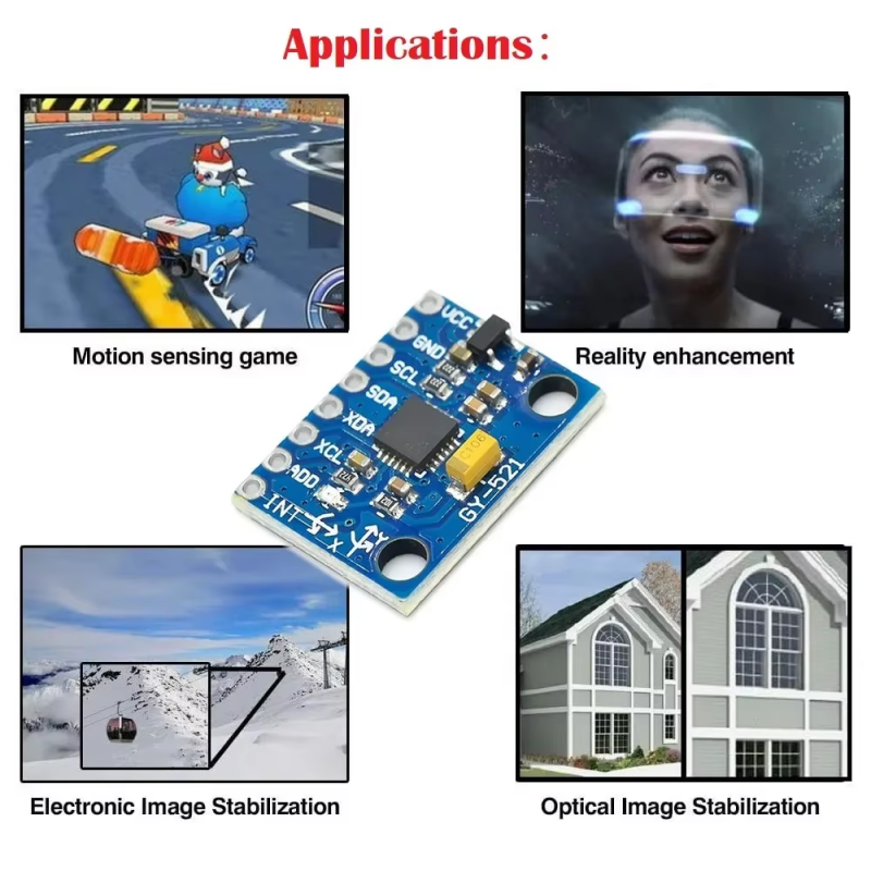 Módulo 3 Ejes Acelerómetro Giróscopio Sensor GY-521 MPU6050 ESP32 Arduino
