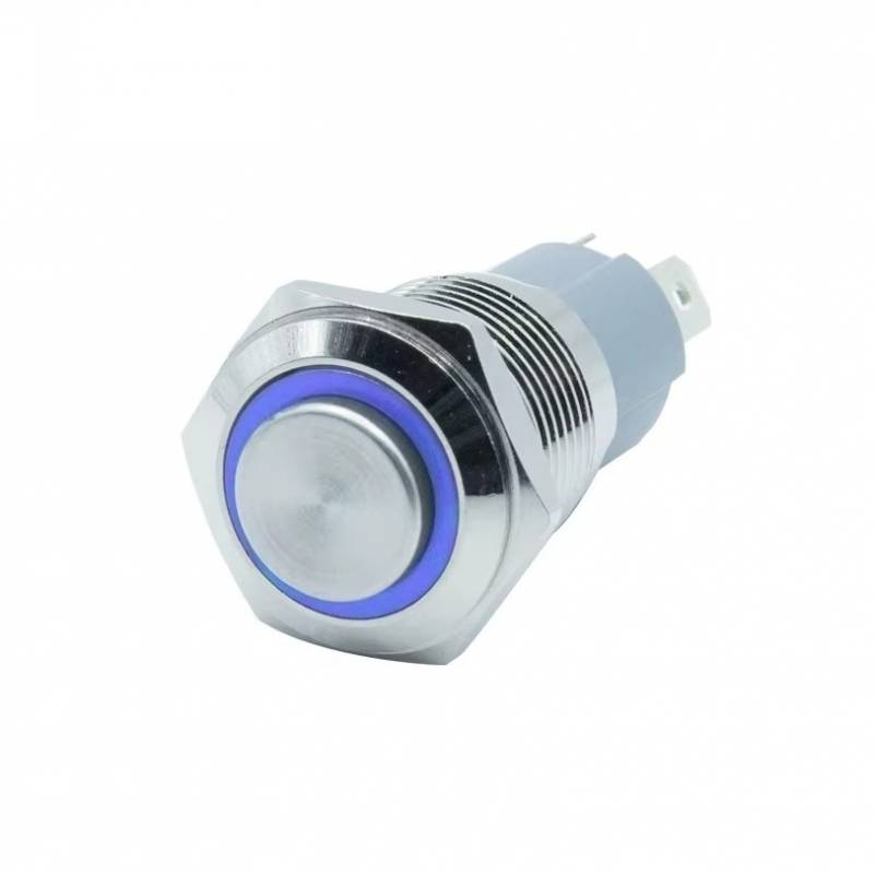 Pulsador Metálico 16mm Vhome IP65 Indicador Led DC 3-6V