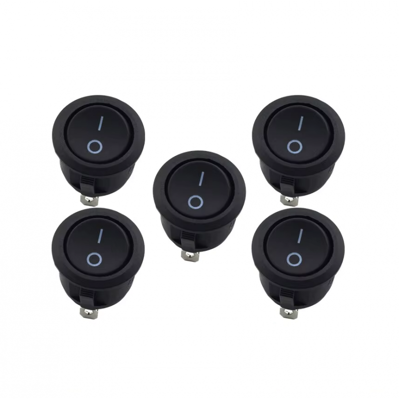 Pack Interruptores Switch On-Off Redondo 2 Pines 250V 3A