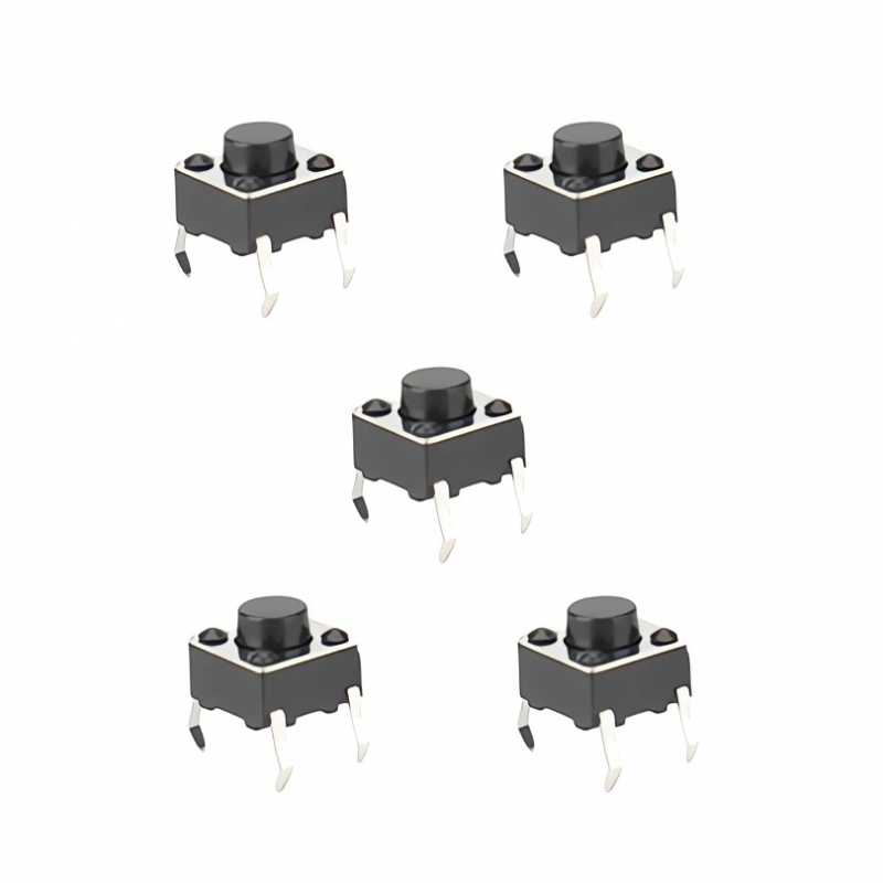 Pack Micro Pulsador Momentáneo 4 Pines 6x6x5mm ESP32 Arduino