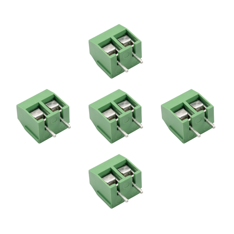 Pack Conector Terminal 2 Pines 5mm KF301-2P Con Tornillo